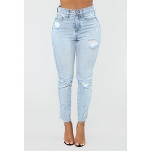 Distressed Mom Jeans